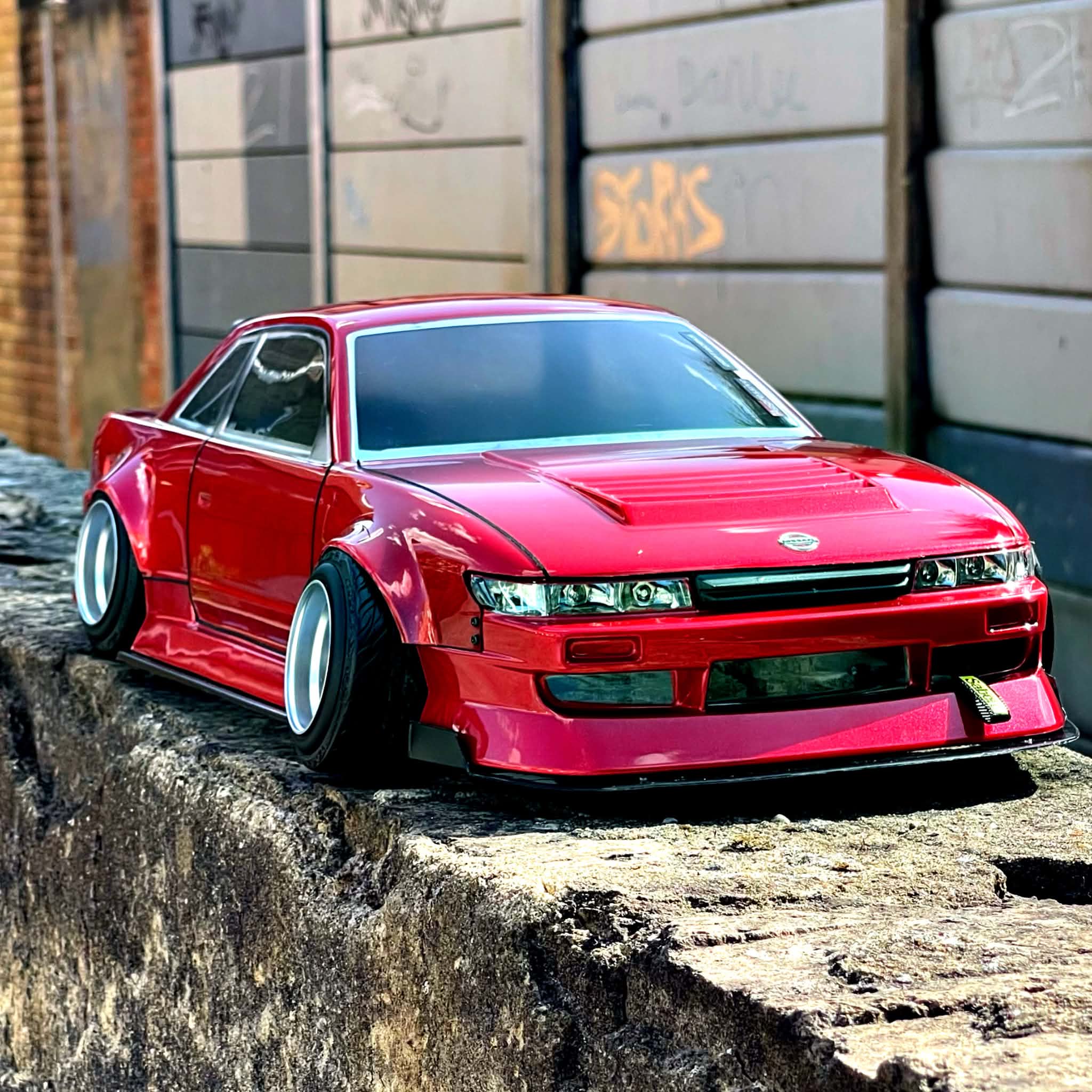 NEW! Addiction-RC 2024 V8 Naoki S13 Body Shell (AD-HB19V8), [RED], Pre-Painted