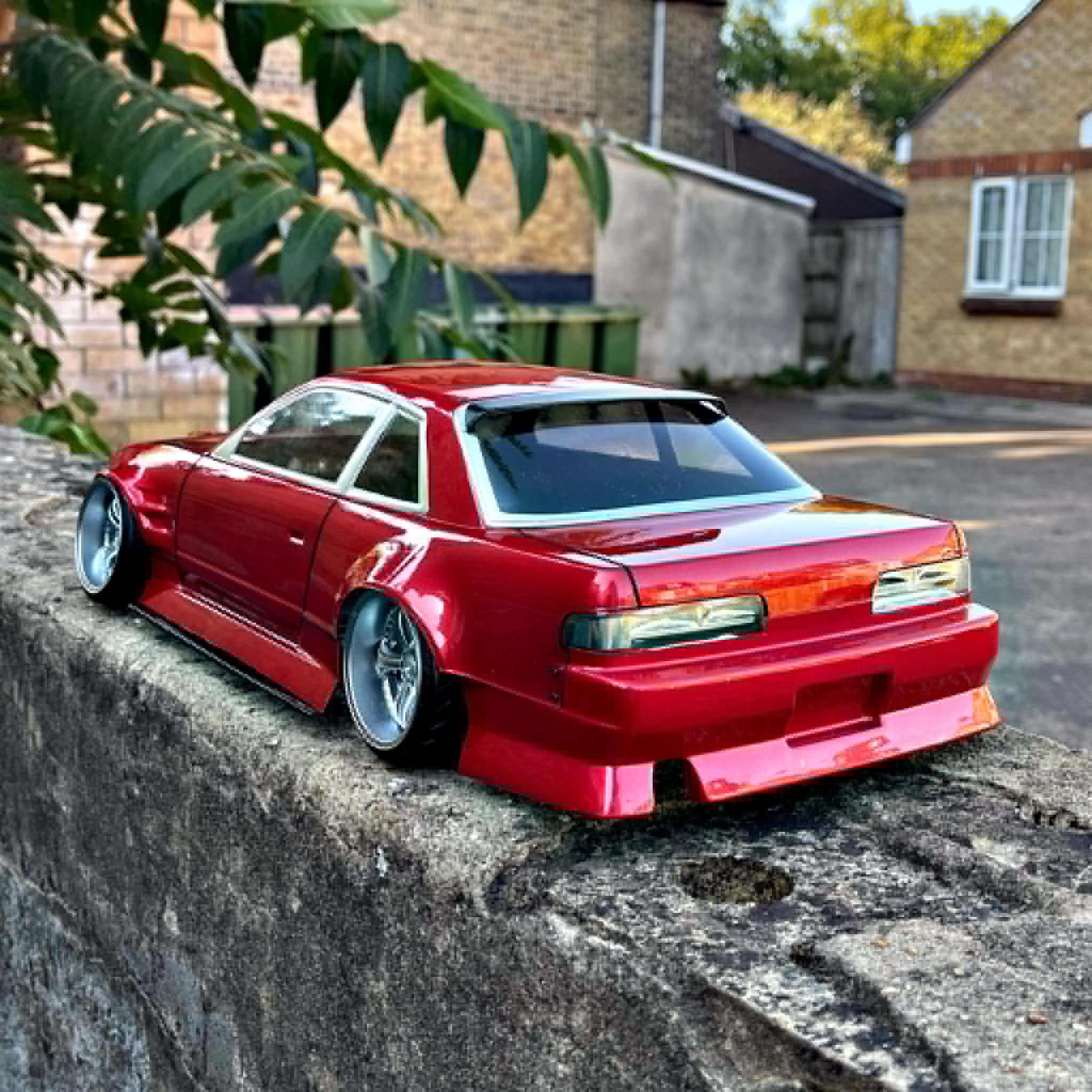 NEW! Addiction-RC 2024 V8 Naoki S13 Body Shell (AD-HB19V8), [RED], Pre-Painted