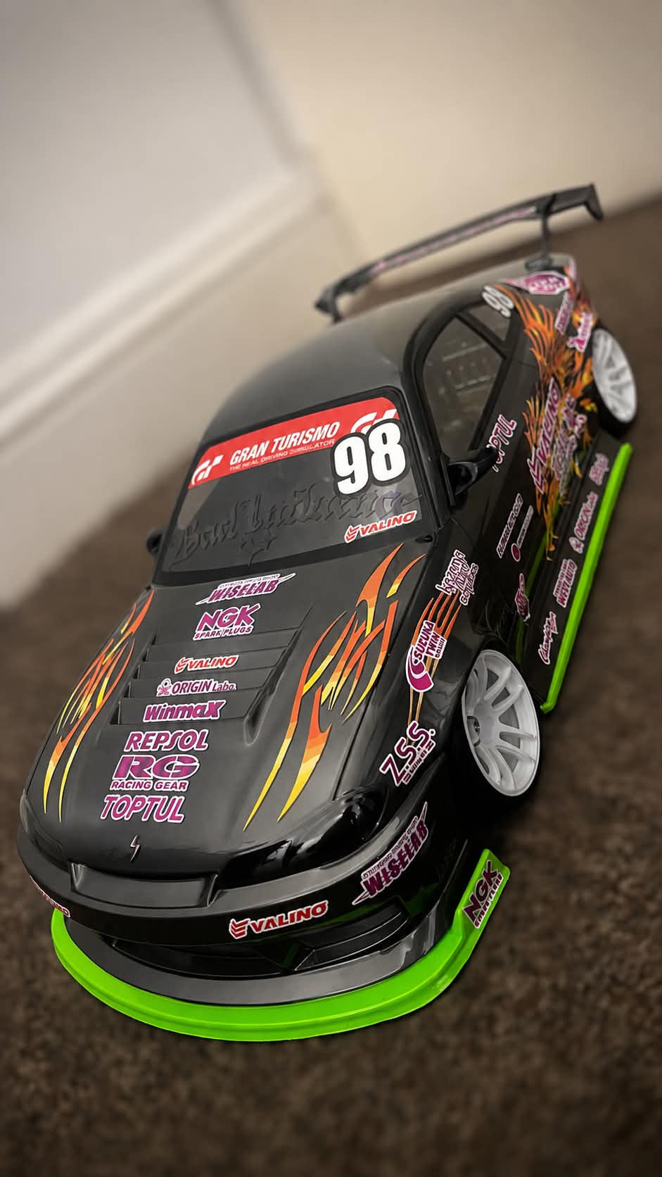 NEW! Addiction-RC Silvia S15 Body Shell (AD-HB19V8), Pre-Painted w/livery