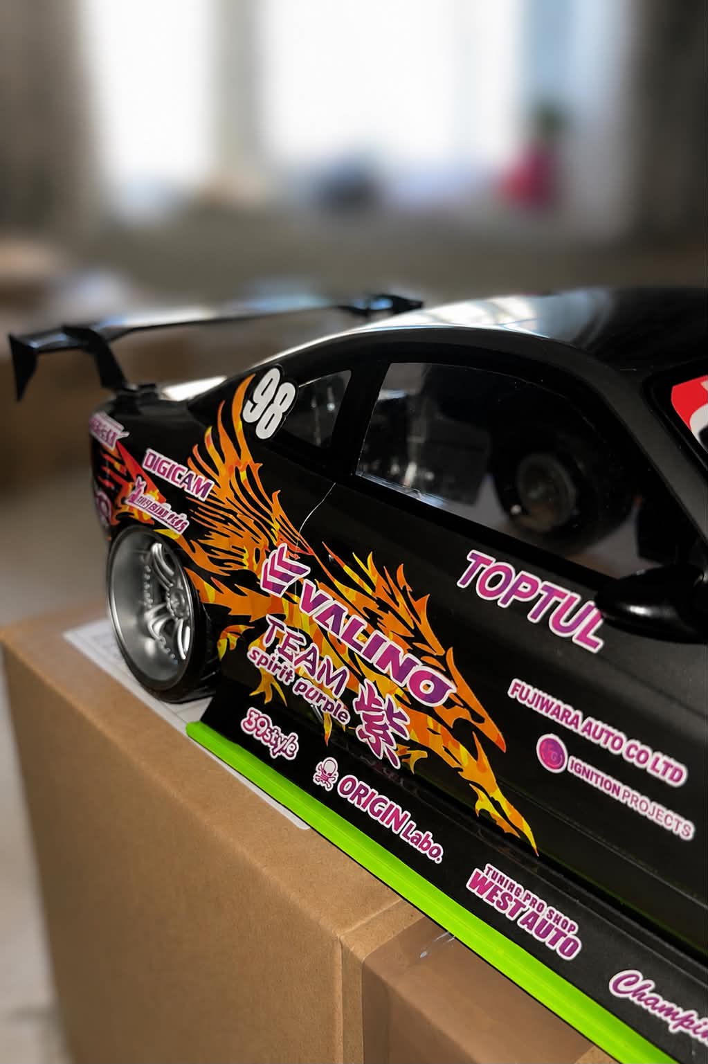 NEW! Addiction-RC Silvia S15 Body Shell (AD-HB19V8), Pre-Painted w/livery