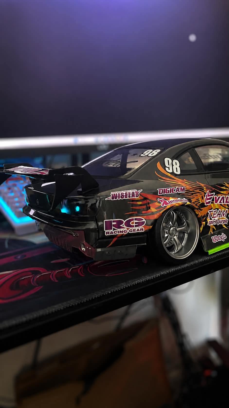 NEW! Addiction-RC Silvia S15 Body Shell (AD-HB19V8), Pre-Painted w/livery