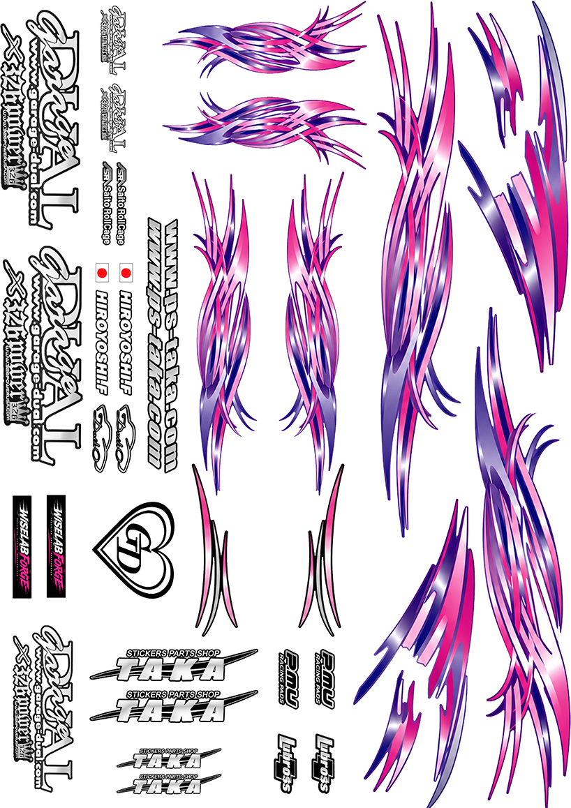 Pre-Cut Silvia S13 RC Drift Livery Kit – AddictionRC / PandoraRC / Yokomo – OriginLabo Style