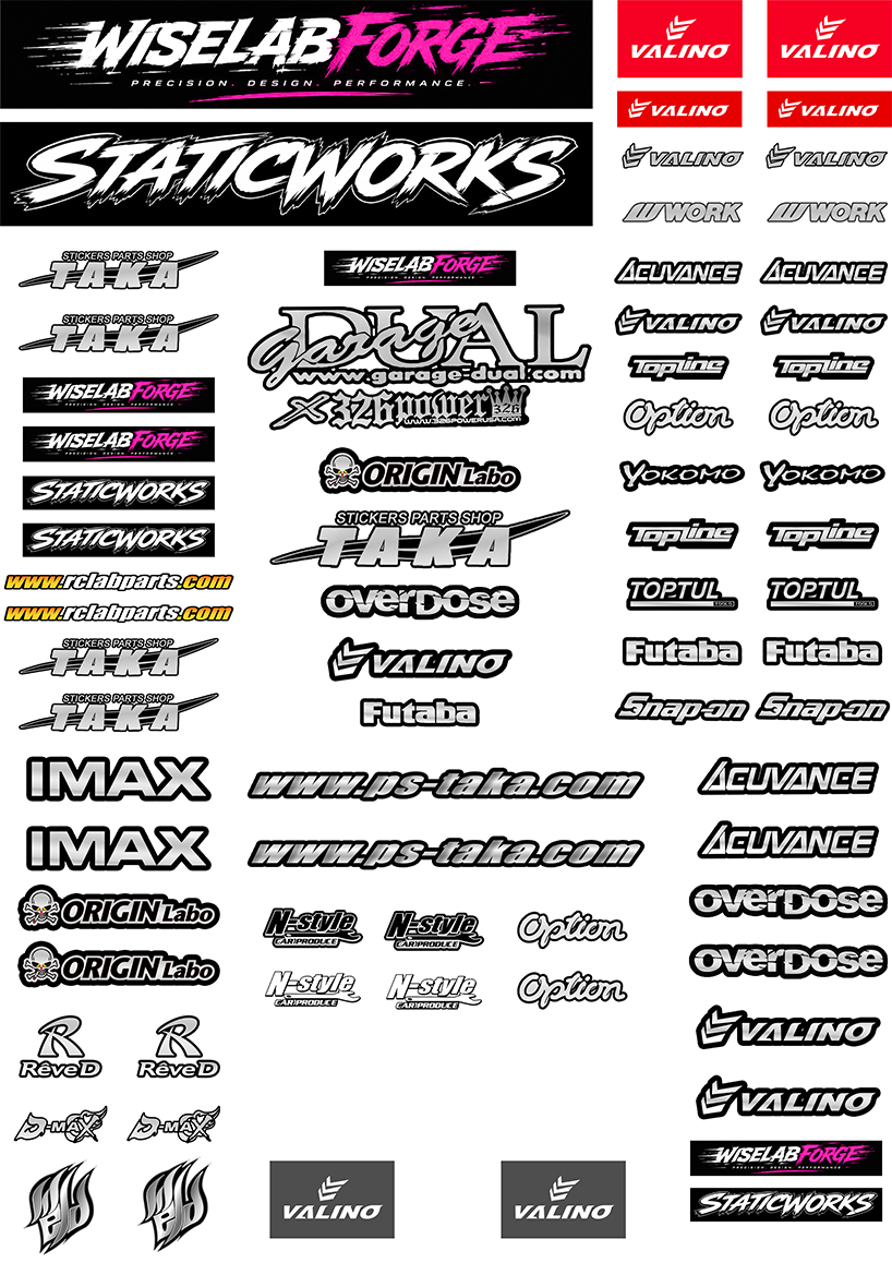 Pre-Cut Silvia S13 RC Drift Livery Kit – AddictionRC / PandoraRC / Yokomo – OriginLabo Style