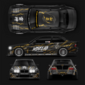 Pre-Cut BMW M3 E36 HGK RC Drift Livery Kit – WISELAB PRESTIGE SERIES™ LE - Thunder God's