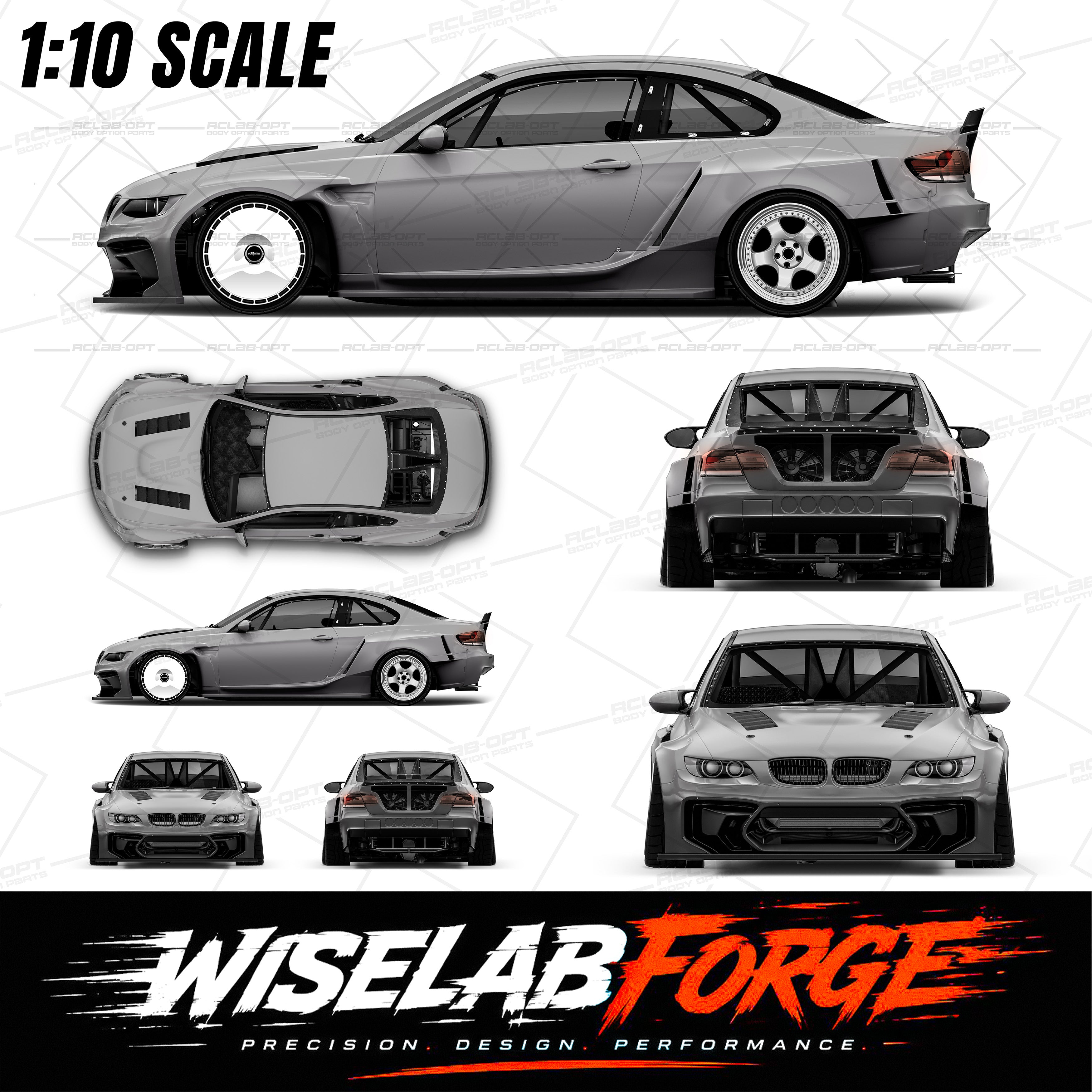 BMW M3 E92 EuroFighter Arlos 24KRC Vector Template