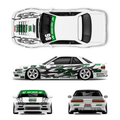 Pre-Cut Silvia S13 OriginLab RC Drift Livery Kit – Emerald D1GT