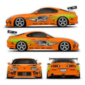 Pre-Cut Supra A80 RC Drift Livery Decal Kit - Inspired by Fast & Furious Brian O'Conner Livery