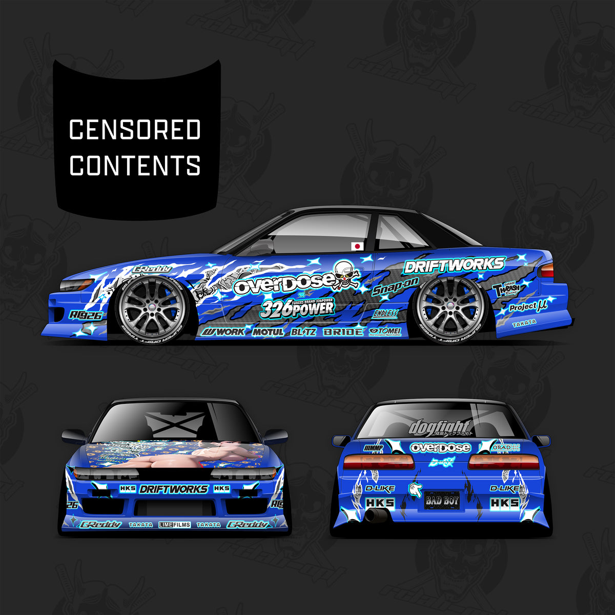 Pre-Cut GFE Drift Livery PS13 Livery Kit