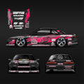 Pre-Cut RC Drift Decal Set Livery High Quality 1/10 Scale Models Steve Oaks Magenta S13 PS13