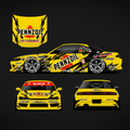 Pre-Cut Silvia S14 & S15 RC Drift Livery Decal Kit - Pennzoil Livery