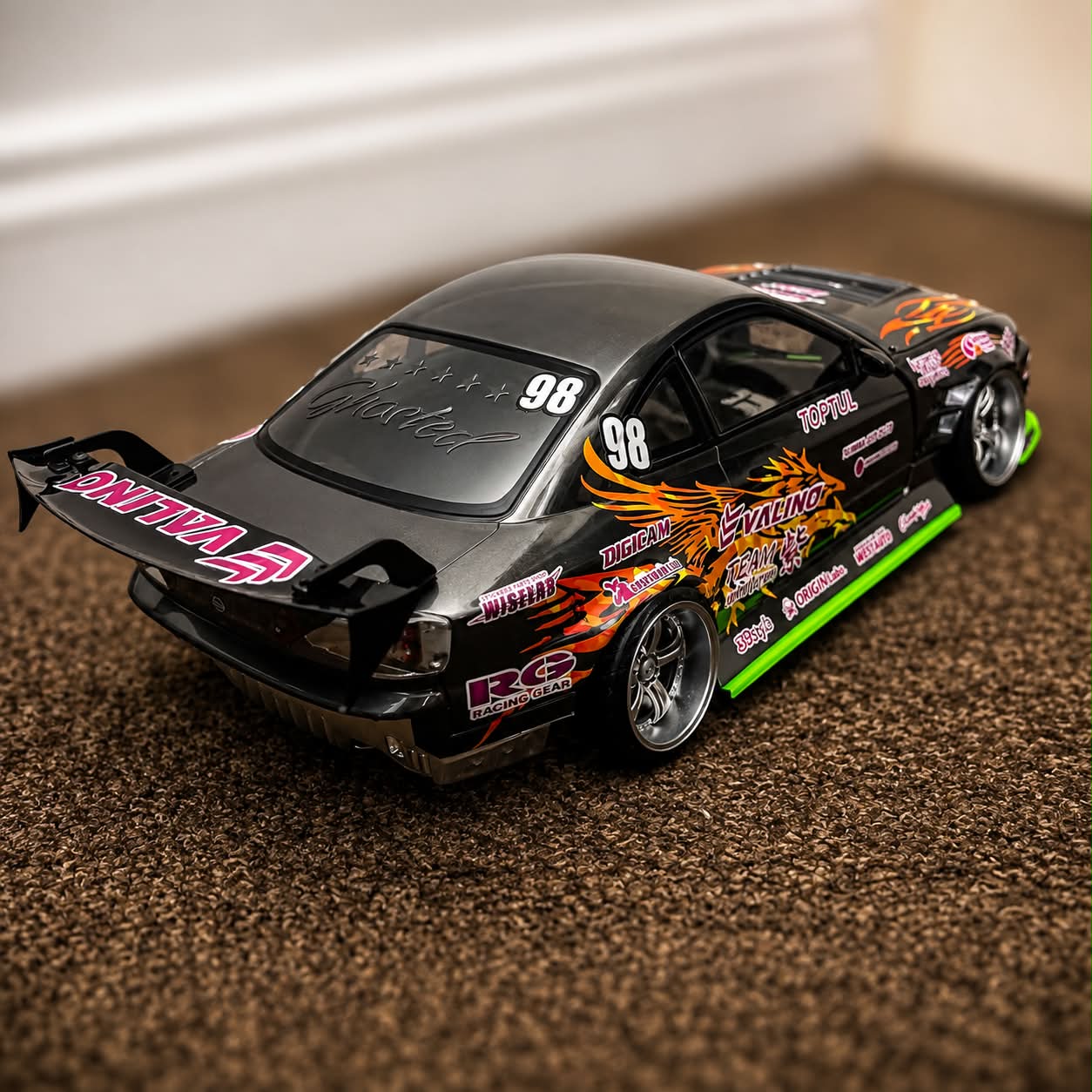 NEW! Addiction-RC Silvia S15 Body Shell (AD-HB19V8), Pre-Painted w/livery