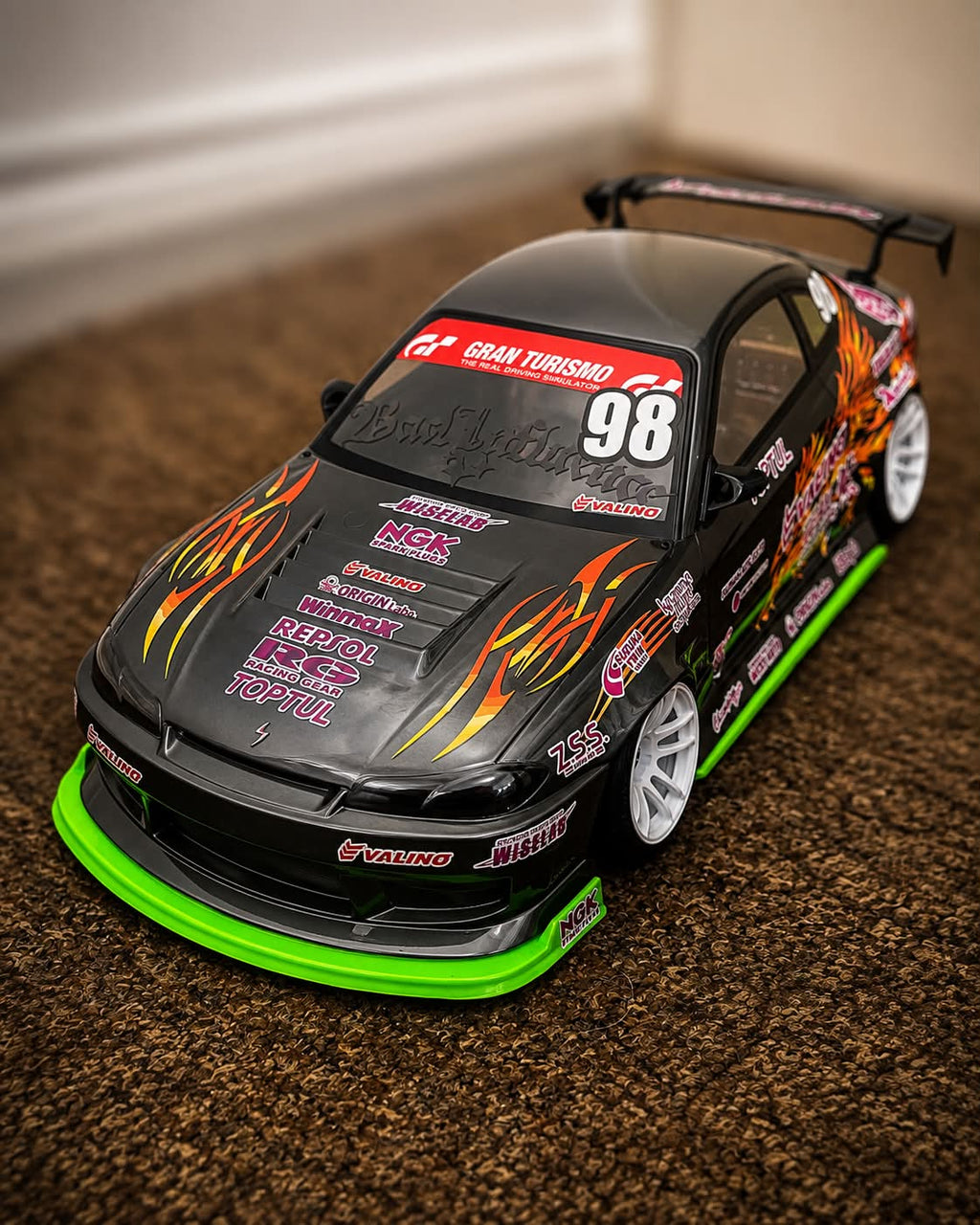 NEW! Addiction-RC Silvia S15 Body Shell (AD-HB19V8), Pre-Painted w/livery