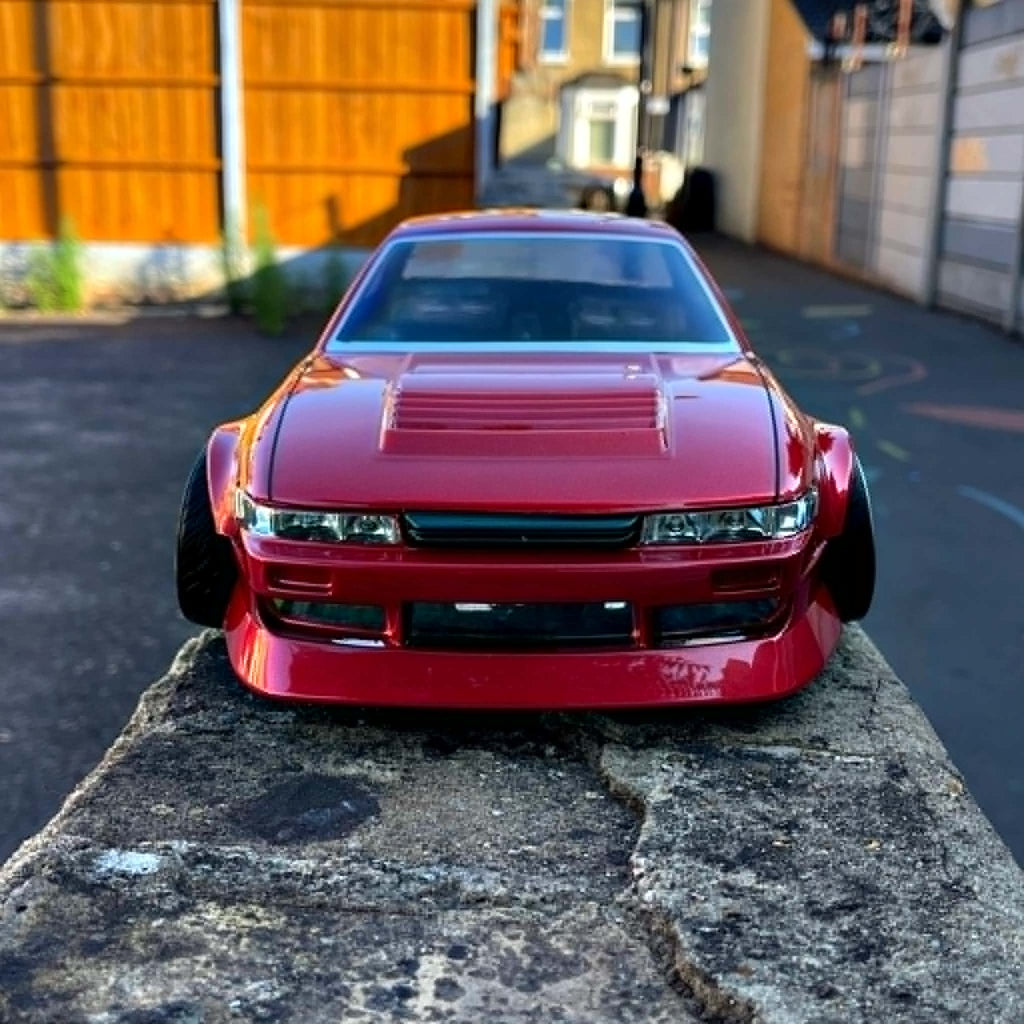 NEW! Addiction-RC 2024 V8 Naoki S13 Body Shell (AD-HB19V8), [RED], Pre-Painted