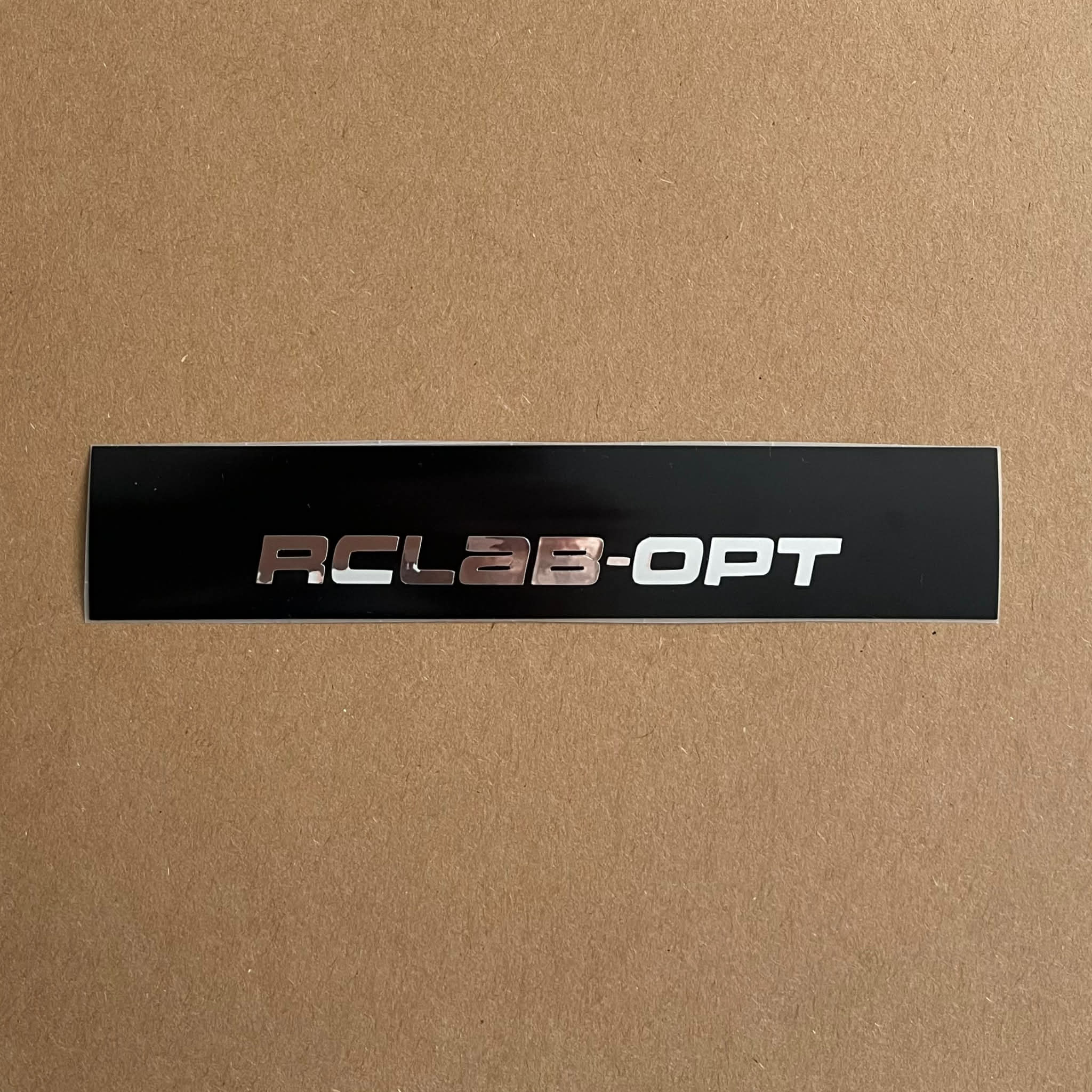 Front Window Banner / Sunstrip 160mm Width RCLAB-OPT (Mirror Chrome)
