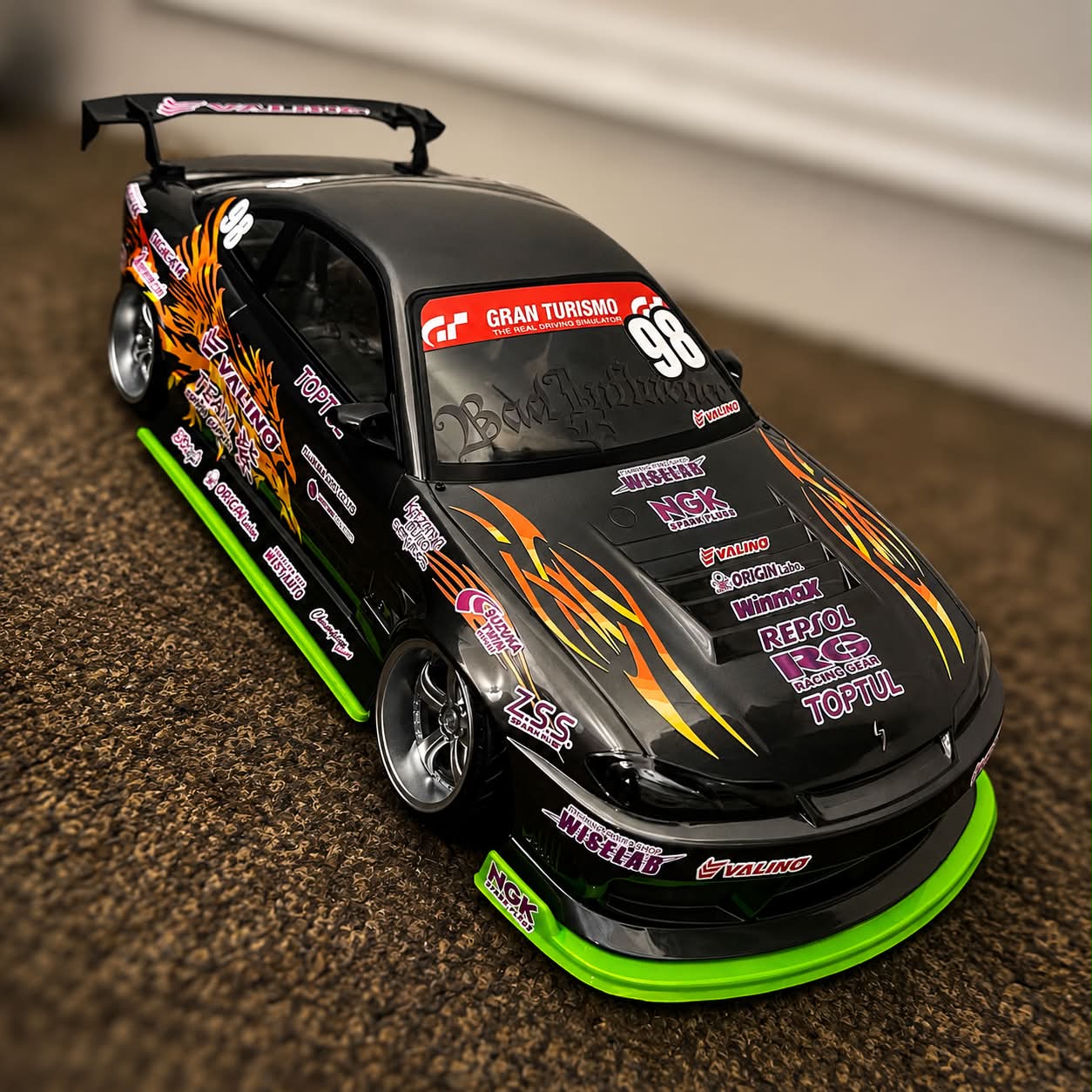 NEW! Addiction-RC Silvia S15 Body Shell (AD-HB19V8), Pre-Painted w/livery