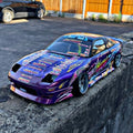 NEW! Dmax 180SX Nissan Drift Body, Pre-Painted Purple with Low Origin Livery