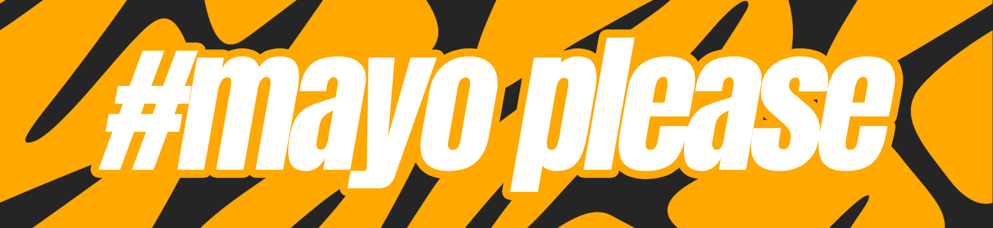#mayo_please Slap Sticker 165x38mm - Automotive Vinyl, JDM