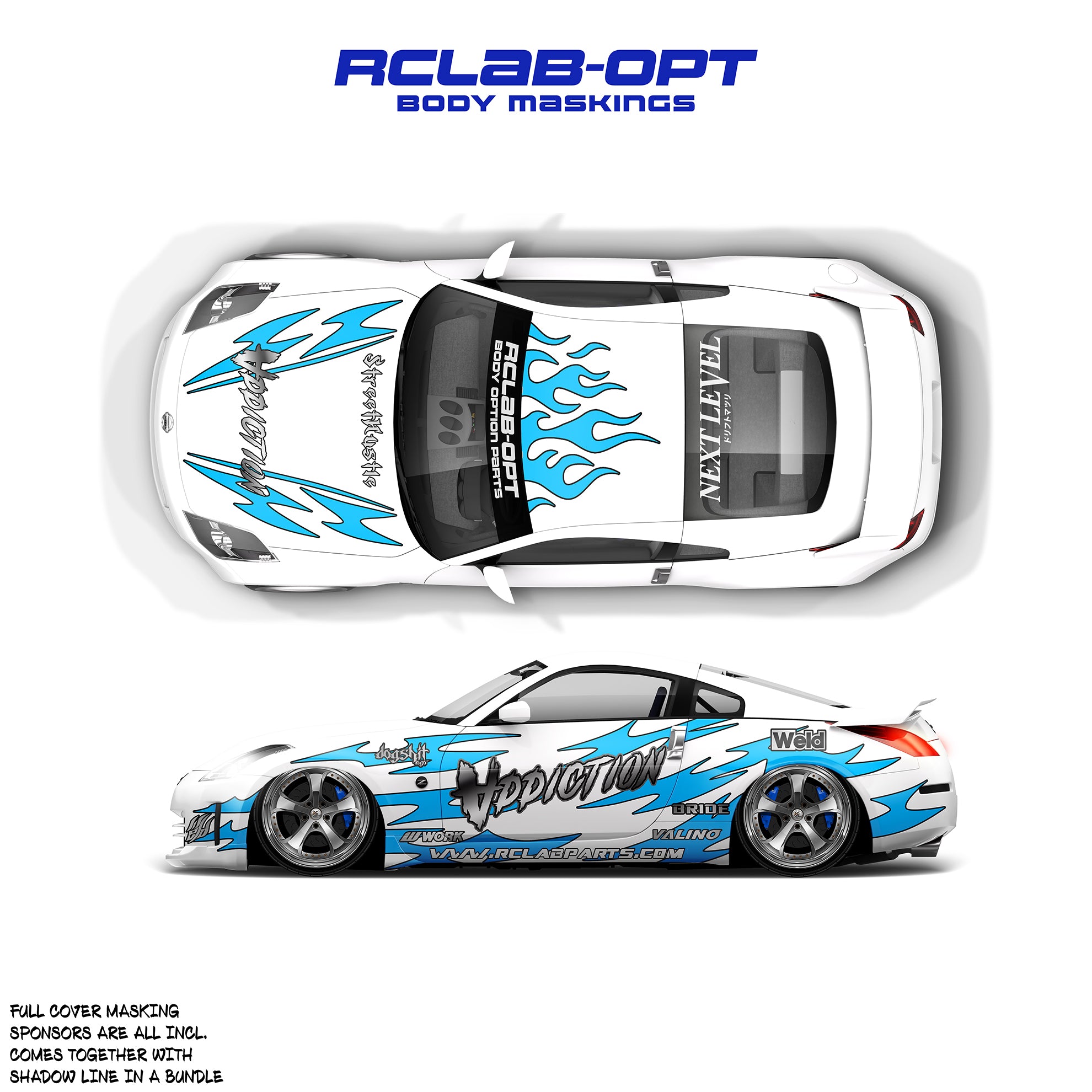 Vinyl Livery Maskings for Paint Jobs 1:10 Scale