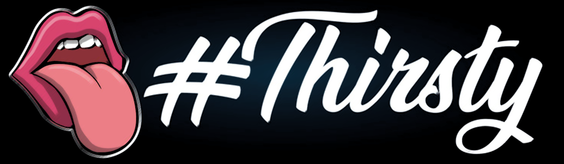 #Thirsty Slap Sticker 165x48mm - Automotive Vinyl, JDM