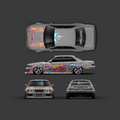Pre-Cut Chaser/JZX100 Drift Livery Decal Kit - Inspired by LowOrigin