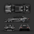 Pre-Cut JZX100 RC Drift Livery Decal Kit - Ash